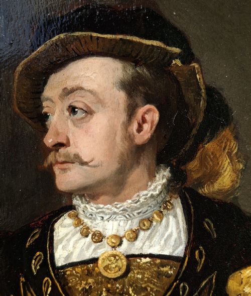 HANS TEMPLE 18571931 VIENNESE ACTOR OIL ON PANEL 1879 - ADDITIONAL PHOTO 7