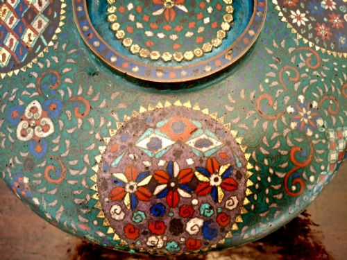 RARE JAPANESE CLOISONNE ENAMEL LIDDED BOWL EDO PERIOD CIRCA 1860 - ADDITIONAL PHOTO 10