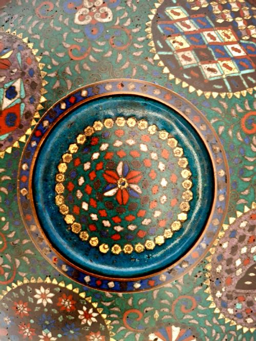 RARE JAPANESE CLOISONNE ENAMEL LIDDED BOWL EDO PERIOD CIRCA 1860 - ADDITIONAL PHOTO 11