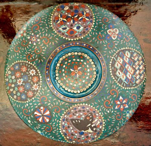 RARE JAPANESE CLOISONNE ENAMEL LIDDED BOWL EDO PERIOD CIRCA 1860 - ADDITIONAL PHOTO 18