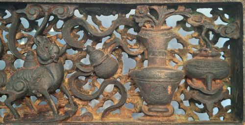 EXTREMELY FINE CHINESE CARVED WOODEN PANELS PLAQUES X5 CIRCA 1750 - ADDITIONAL PHOTO 6