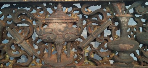 EXTREMELY FINE CHINESE CARVED WOODEN PANELS PLAQUES X5 CIRCA 1750 - ADDITIONAL PHOTO 8