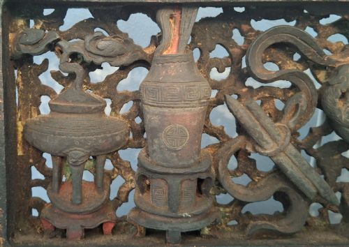 EXTREMELY FINE CHINESE CARVED WOODEN PANELS PLAQUES X5 CIRCA 1750 - ADDITIONAL PHOTO 10