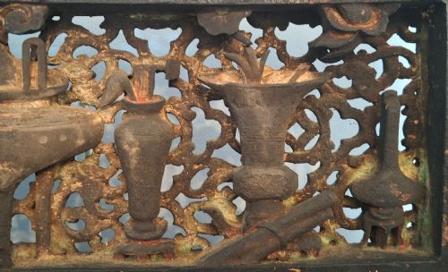 EXTREMELY FINE CHINESE CARVED WOODEN PANELS PLAQUES X5 CIRCA 1750 - ADDITIONAL PHOTO 13