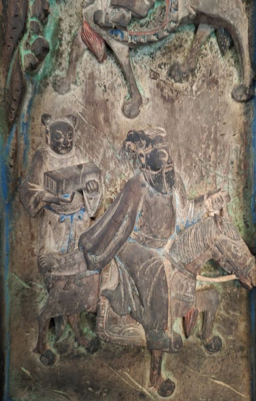 CHINESE CARVED WOODEN PANELS PLAQUES X6 CIRCA 1850 - ADDITIONAL PHOTO 26