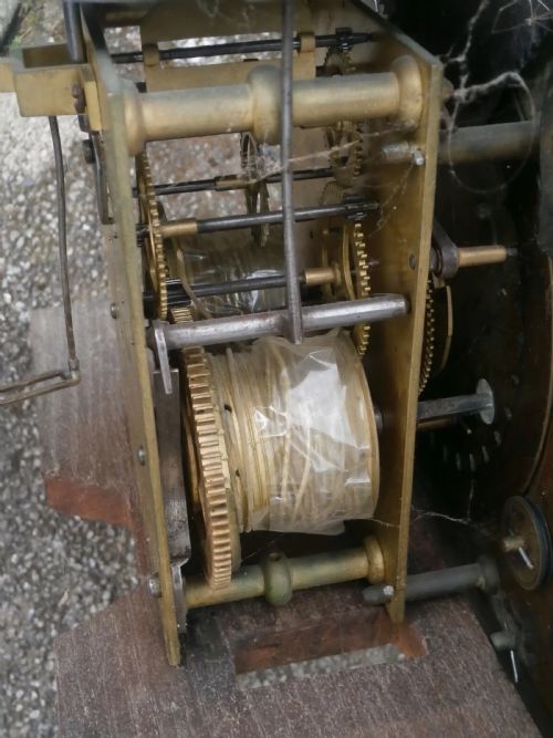 RARE BRISTOL HIGH WATER LUNAR MOONPHASE 8 DAY LONGCASE CLOCK DIAL AND MOVEMENT CIRCA 1770 - ADDITIONAL PHOTO 11