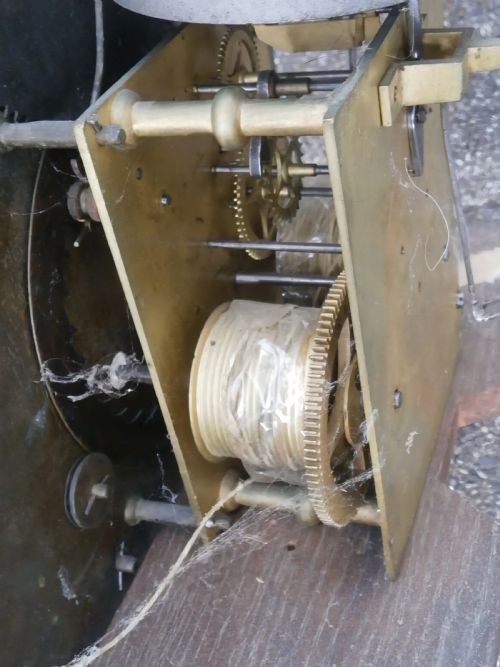 RARE BRISTOL HIGH WATER LUNAR MOONPHASE 8 DAY LONGCASE CLOCK DIAL AND MOVEMENT CIRCA 1770 - ADDITIONAL PHOTO 12