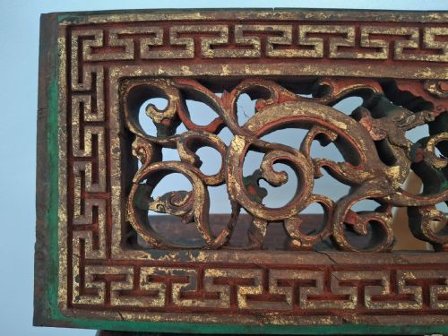 CHINESE CARVED WOODEN PANELS PLAQUES 12 NO CIRCA 1880 - ADDITIONAL PHOTO 3