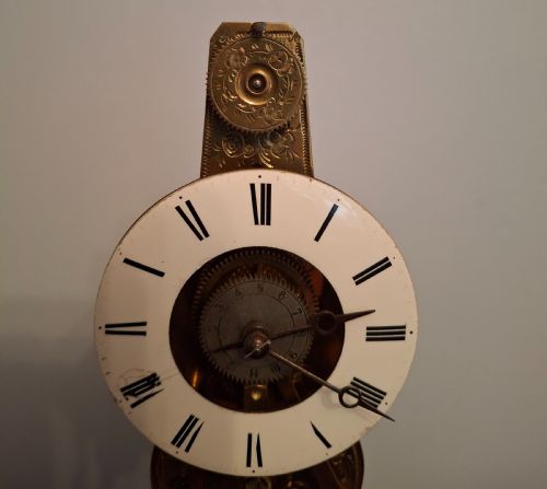 MINIATURE FRENCH SKELETON CLOCK CIRCA 1870 - ADDITIONAL PHOTO 15