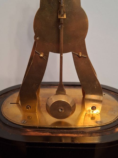 MINIATURE FRENCH SKELETON CLOCK CIRCA 1870 - ADDITIONAL PHOTO 9