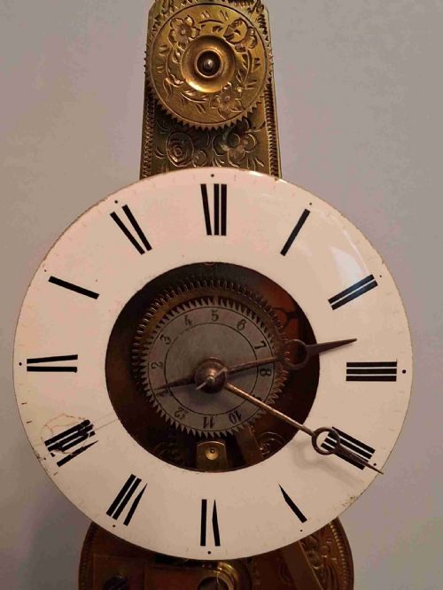 MINIATURE FRENCH SKELETON CLOCK CIRCA 1870 - ADDITIONAL PHOTO 13