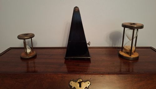 EXTREMELY RARE EBONISED METRONOME COQUILLE SHELL CIRCA 1910 - ADDITIONAL PHOTO 15