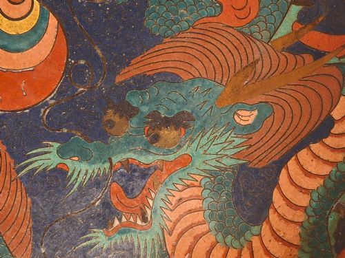 RARE LARGE JAPANESE CLOISONNE ENAMEL 'SINGLEDRAGON' CHARGER 36CM SIGNED CIRCA 1875 - ADDITIONAL PHOTO 1