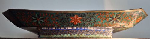 RARE JAPANESE CLOISONNE ENAMEL DRAGON SQUARE TRAY CIRCA 1880 - ADDITIONAL PHOTO 14