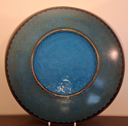 JAPANESE CLOISONNE MEDIUM PLATE FINEST DECORATION CIRCA 1900 - ADDITIONAL PHOTO 13