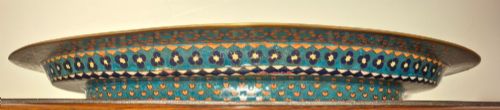 JAPANESE CLOISONNE LARGE IRIS TRAY CIRCA 1870 - ADDITIONAL PHOTO 8
