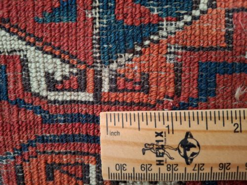 ANTIQUE ERSARI TURKOMAN 15 GUL CHUVAL FACE CIRCA 1900 - ADDITIONAL PHOTO 12