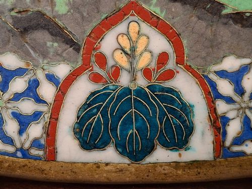 JAPANESE CLOISONNE PLATE WITH IBIS CIRCA 1900 - ADDITIONAL PHOTO 9