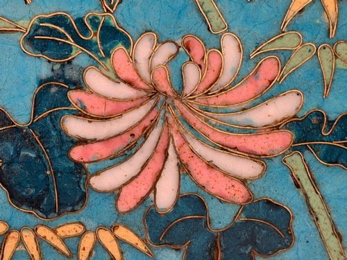 JAPANESE CLOISONNE PLATE WITH IBIS CIRCA 1900 - ADDITIONAL PHOTO 11