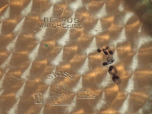 BENRUS SKY CHIEF GOLD TRIPLE DATE CHRONOGRAPH WATCH 1940S - ADDITIONAL PHOTO 13