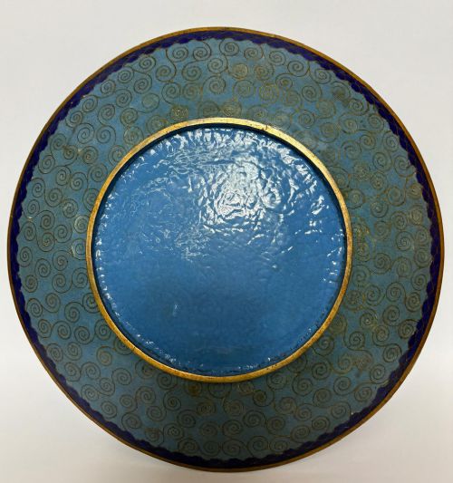 MASTERPIECE JAPANESE CLOISONNE CHARGER CHRYSANTHEMUMS BUTTERFLY AND FROG CIRCA 1890 - ADDITIONAL PHOTO 7
