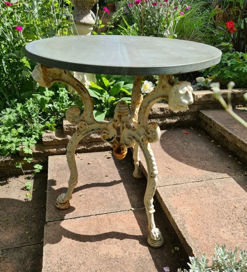 Wonderful Cast-iron Garden Table Rare Design