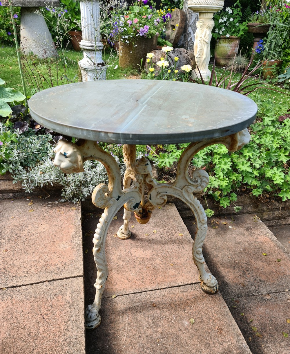 Wonderful Cast-iron Garden Table rare Design View VII