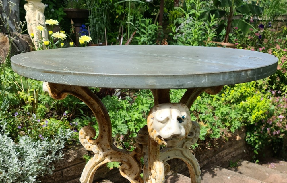 Wonderful Cast-iron Garden Table rare Design View VI