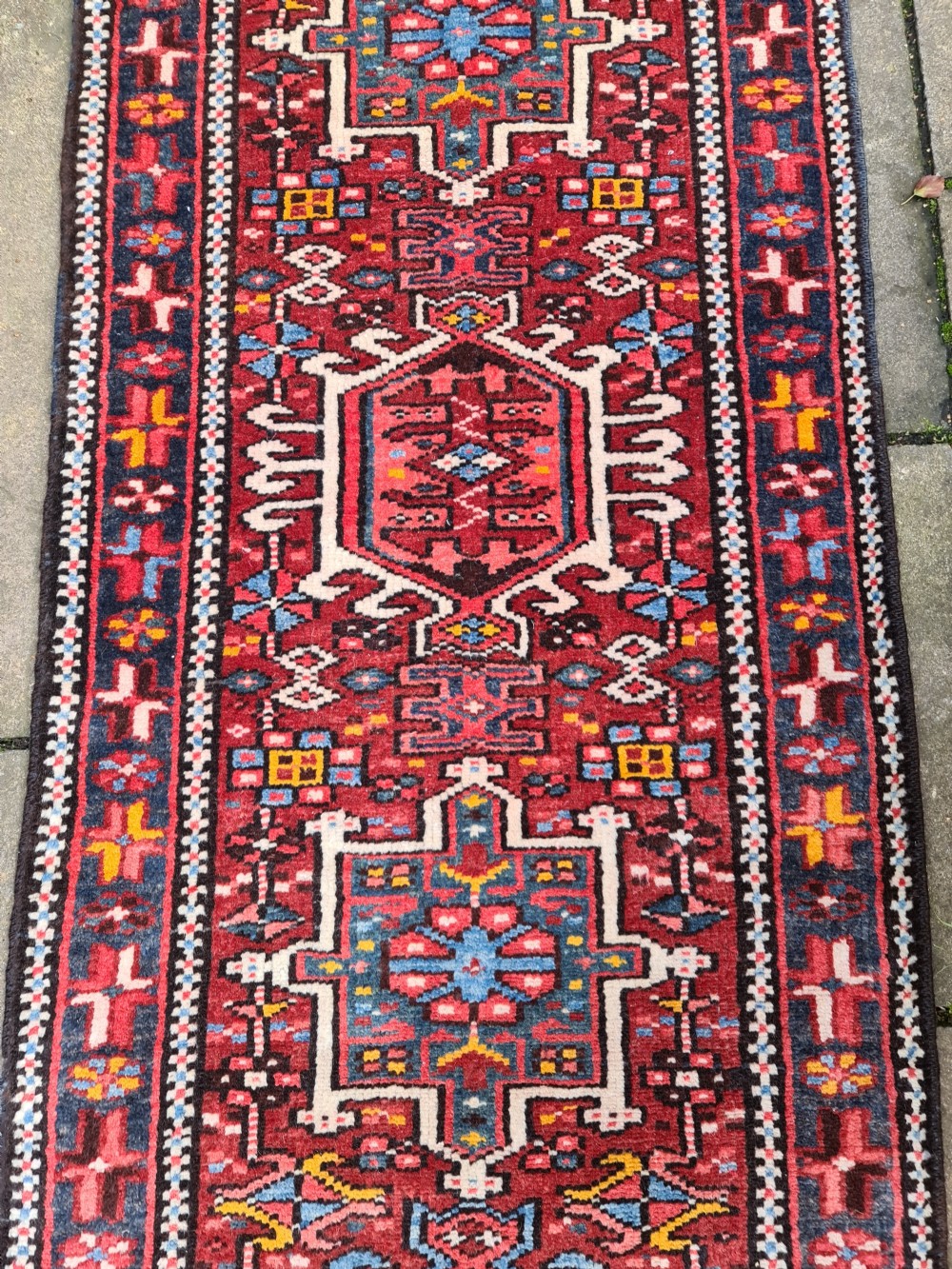 Beautiful Heriz Runner c1930 View IV