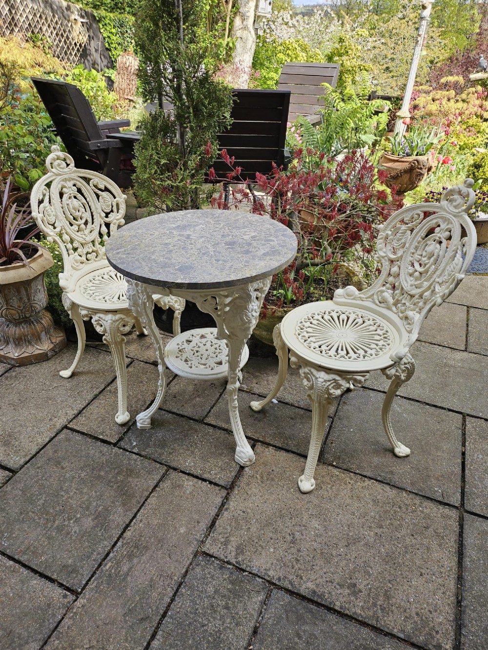 Heavy Cast-iron Garden Table and Chairs