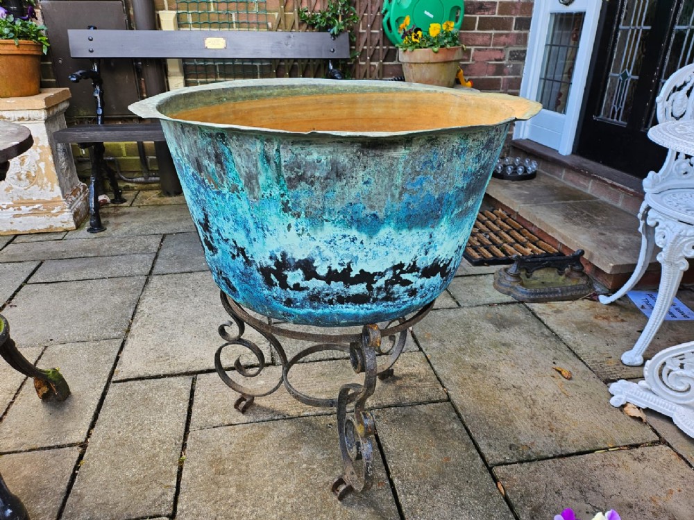 Huge 19th Century Copper Pot/Planter