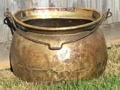 Large Brass Cauldron 18th Century