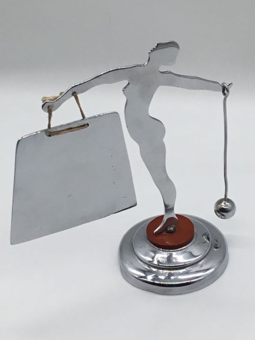 Chrome Art Deco Table Gong