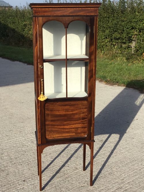 Edwardian Inlaid Display Cabinet