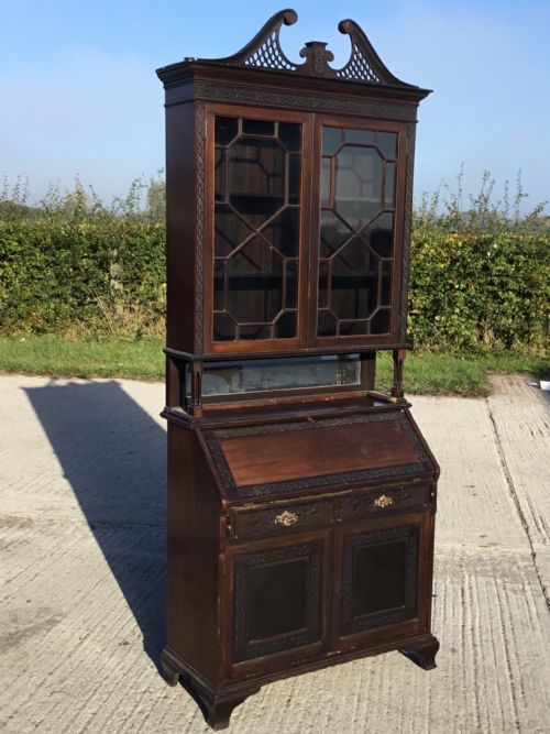Edwardian Bureau Bookcase