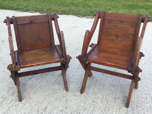 fig 1. Two Glastonbury Style Chairs