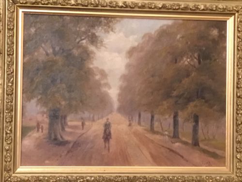 The Avenue, Southampton, 1907. Oil by J Ferry.