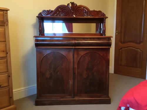 Classic Victorian Mahogany Chiffonier or Side Cabinet