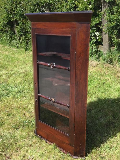 Glazed Victorian Corner Copboard