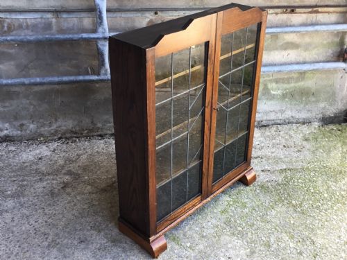 Small Leaded Glazed Bookcase