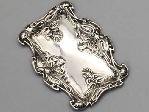 Art Noveau Silver Pin/ring Tray