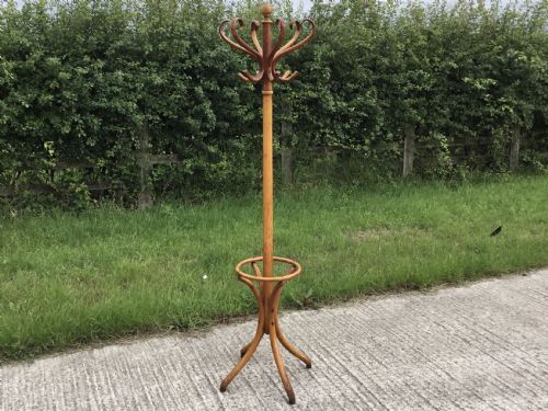 Revolving Top Bentwood Hat & Coatstand