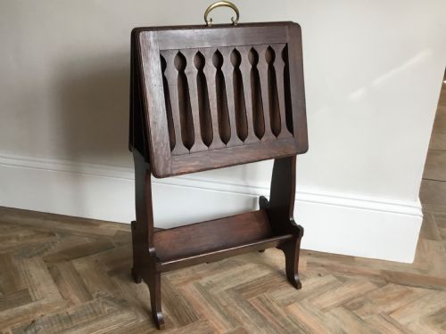 Arts & Crafts Folio Stand with Book Trough