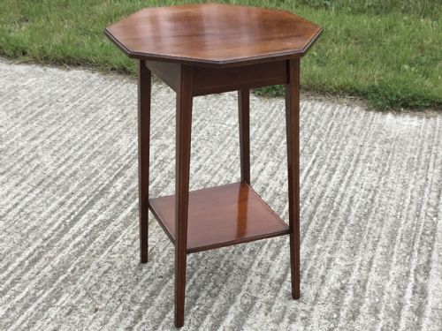 Edwardian Inlaid Lamp/plant Table