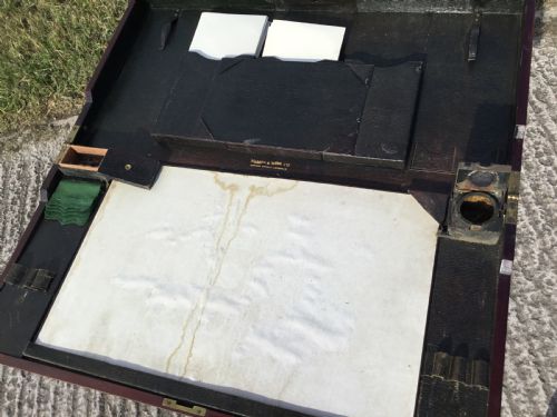 MAHOGANY FOLDING COACHING TABLE FOR RESTORATION - ADDITIONAL PHOTO 6