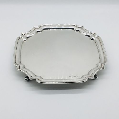 Silver Salver 10.5 Inches Wide by Emile Viner 1934