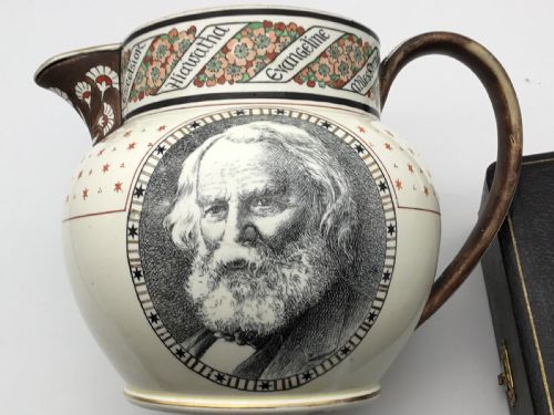 Creamware Longfellow Jug by Josiah Wedgwood Circa  1880
