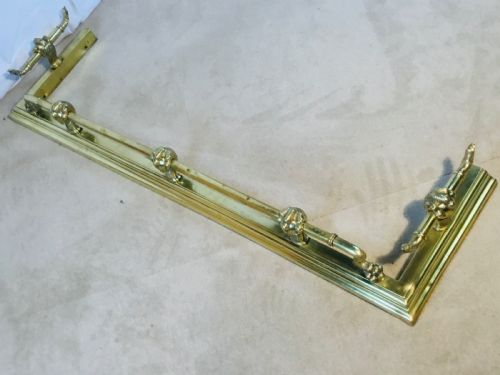 RARE BRASS FIRESIDE SUITE OF CLAW BALL DESIGN - ADDITIONAL PHOTO 10
