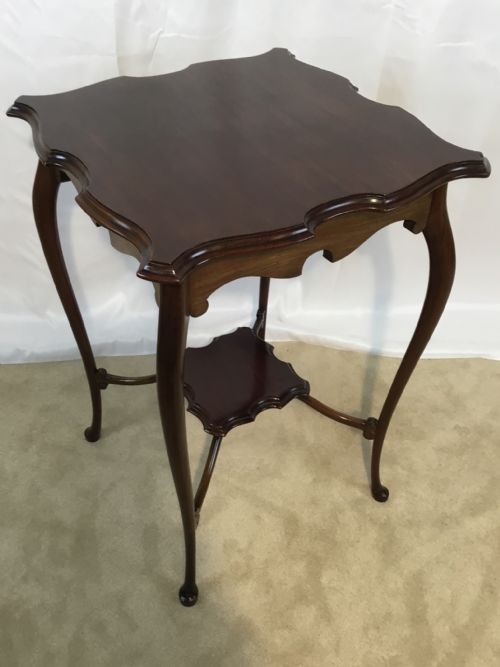 Edwardian Walnut Lamp Table