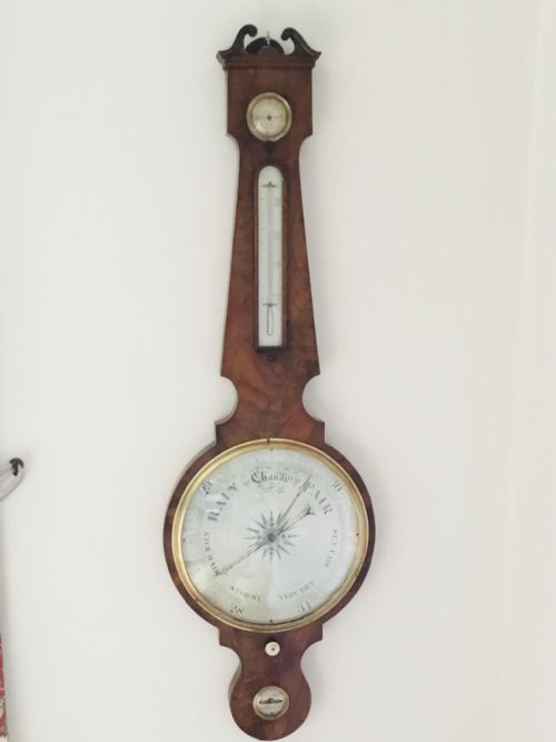 fig 1. Exquisite 12inch Dial Barometer, Early Victorian